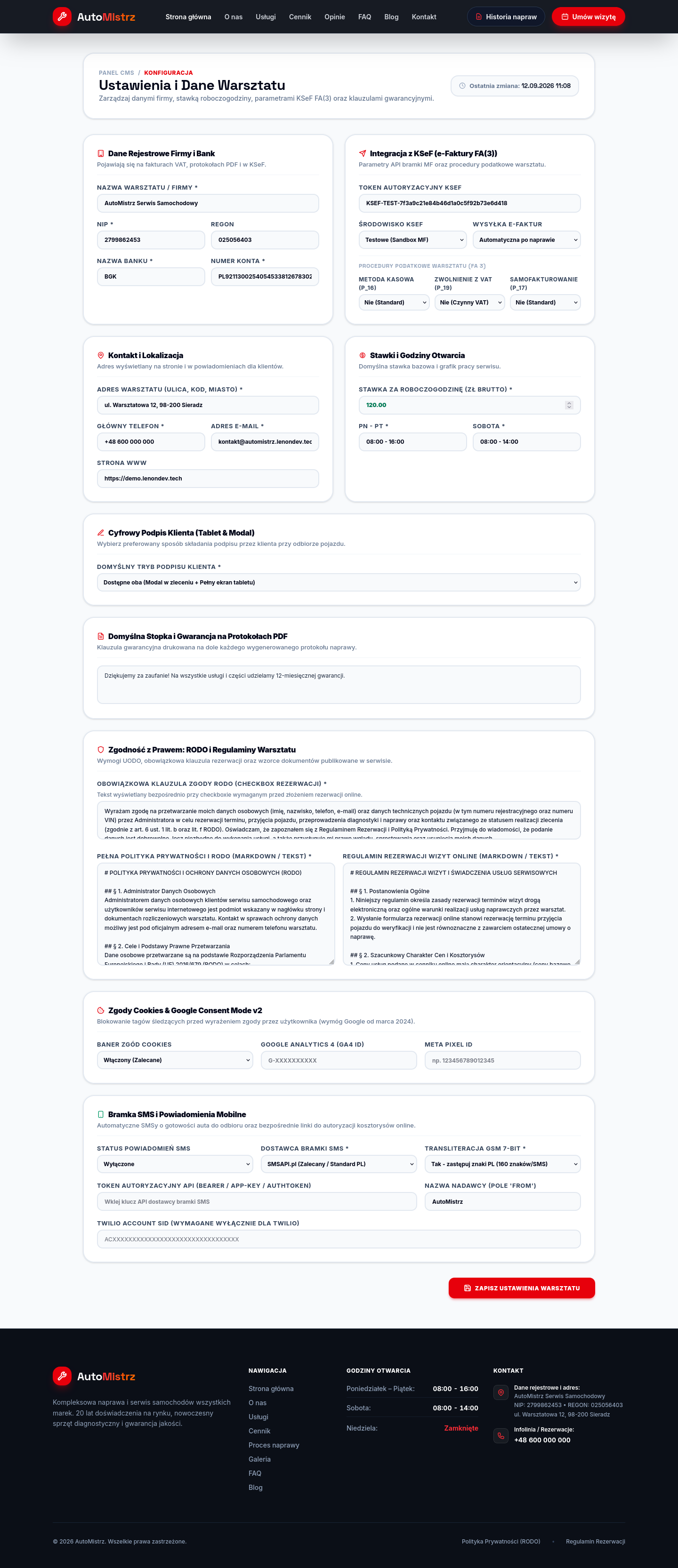 AutoMistrz | Admin Panel Dashboard